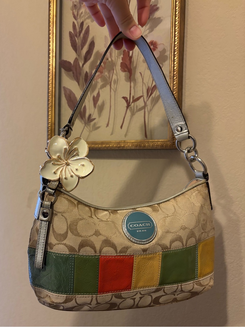 Coach Signature “C” Canvas Mini Shoulder Bag